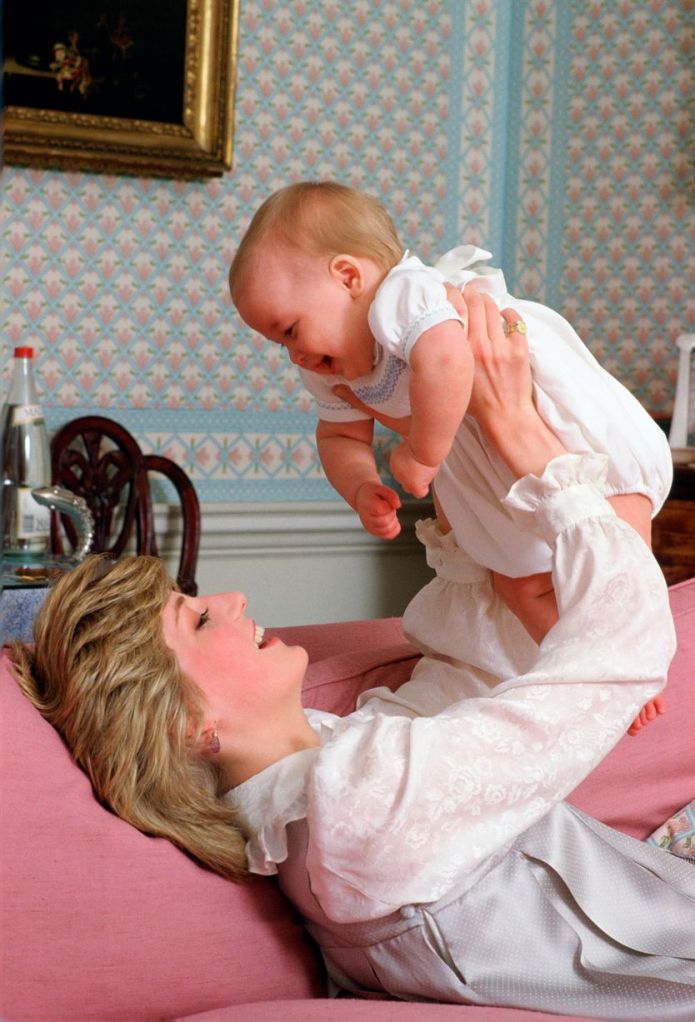 Diana+The+Princess+Of+Wales+Holding+Her+Baby+Son,+Prince+William+in+1983