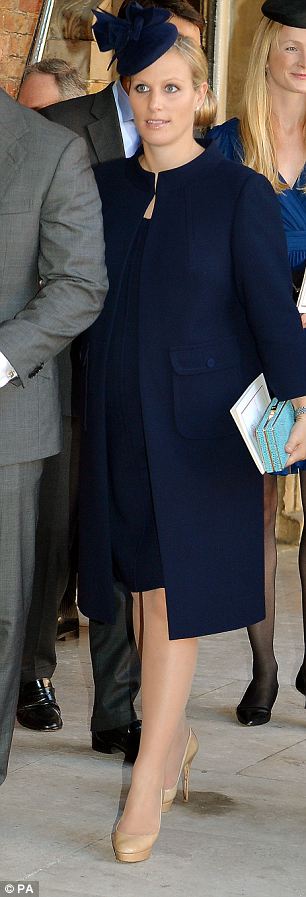 Zara at Prince George's christening (via Daily Mail)