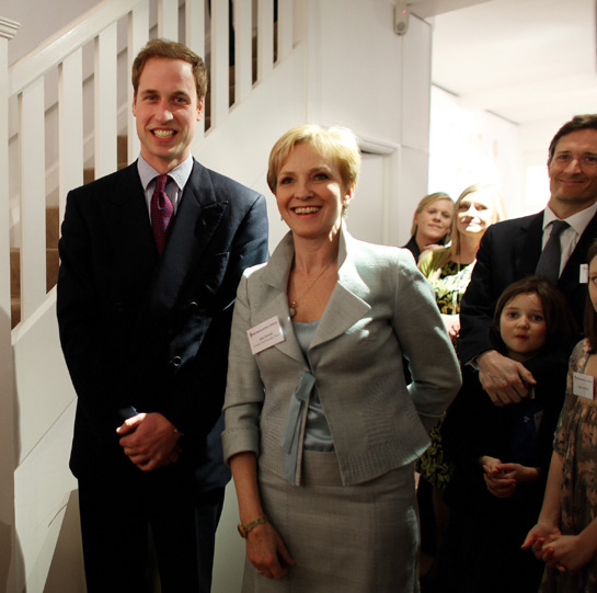 Prince William with Julia (via Hello!)